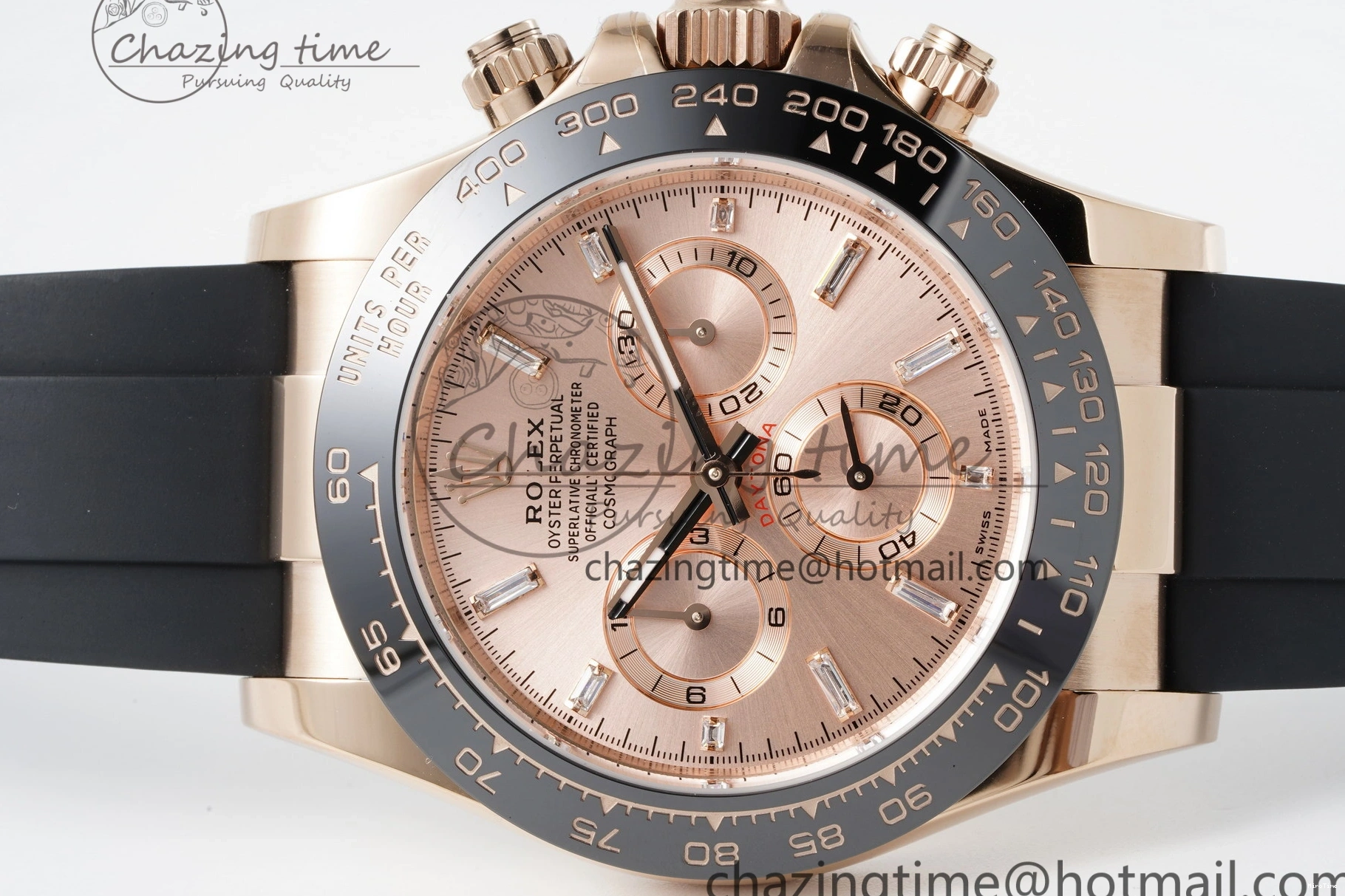 MiroTime 0105 Elegant Daytona 116515 BTF 1:1 Best Edition RG Dial on Oysterflex Rubber Strap SA4130 V 2264